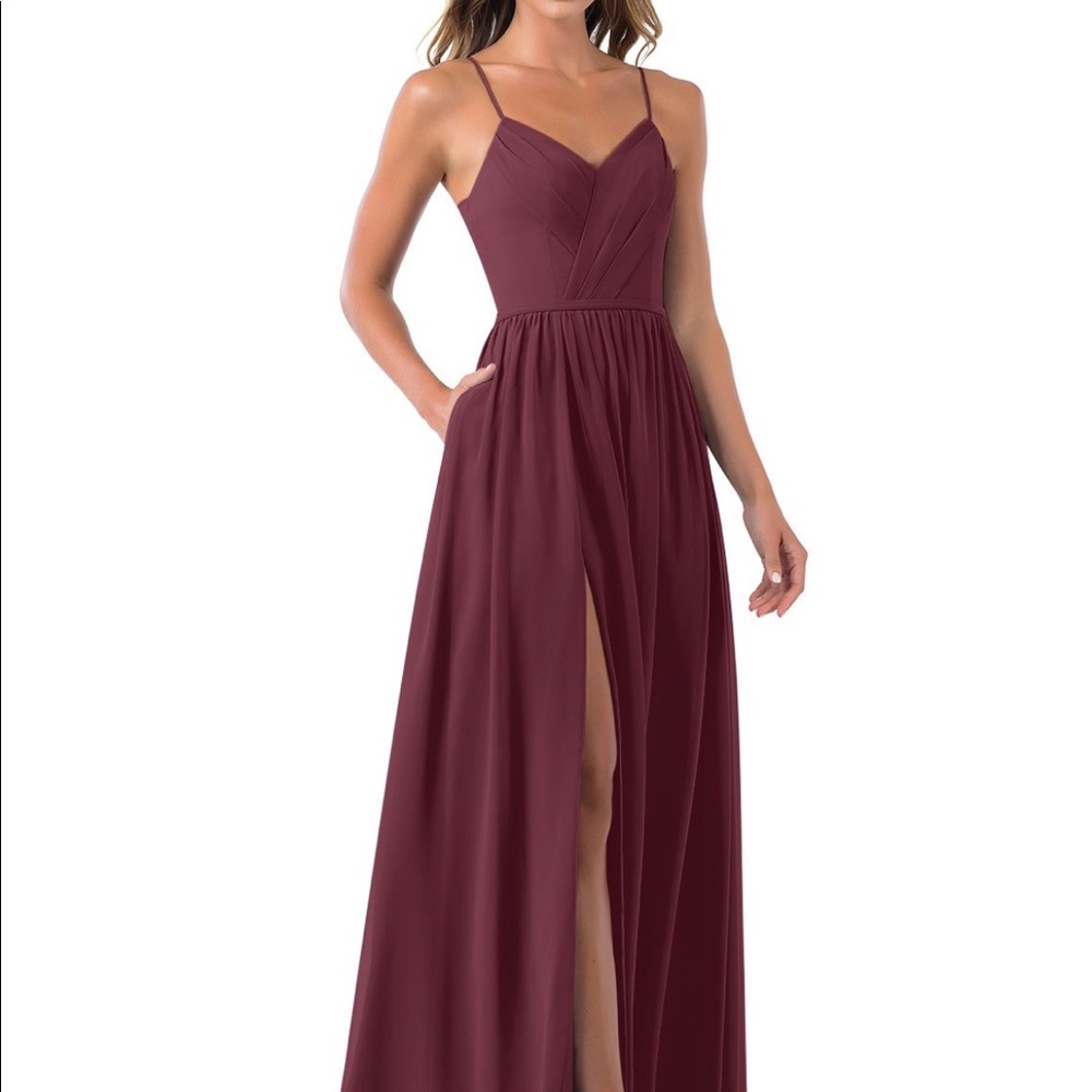 NEW with tags Azazie Cora Dress - Bridesmaid Dress - Silver Dress